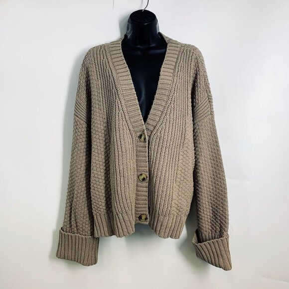 Abercrombie & Fitch Sweaters - Abercrombie & Fitch Women's The A&F Cameron Seed Stitch Cardigan Size XL